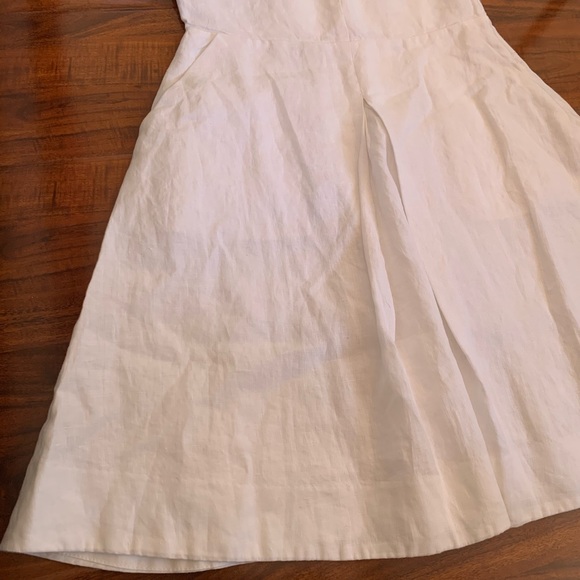 NWT Gap 100% Linen White Dress Size 2 - Picture 2 of 6